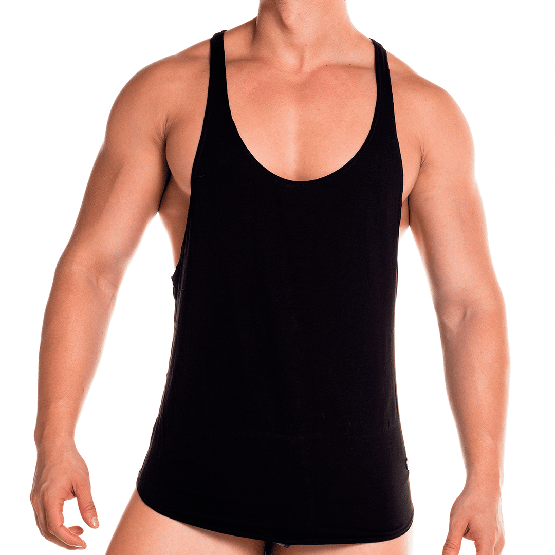 FOREVER BLACK TANK - Sexy men's black t-shirt, sleeveless shirt
