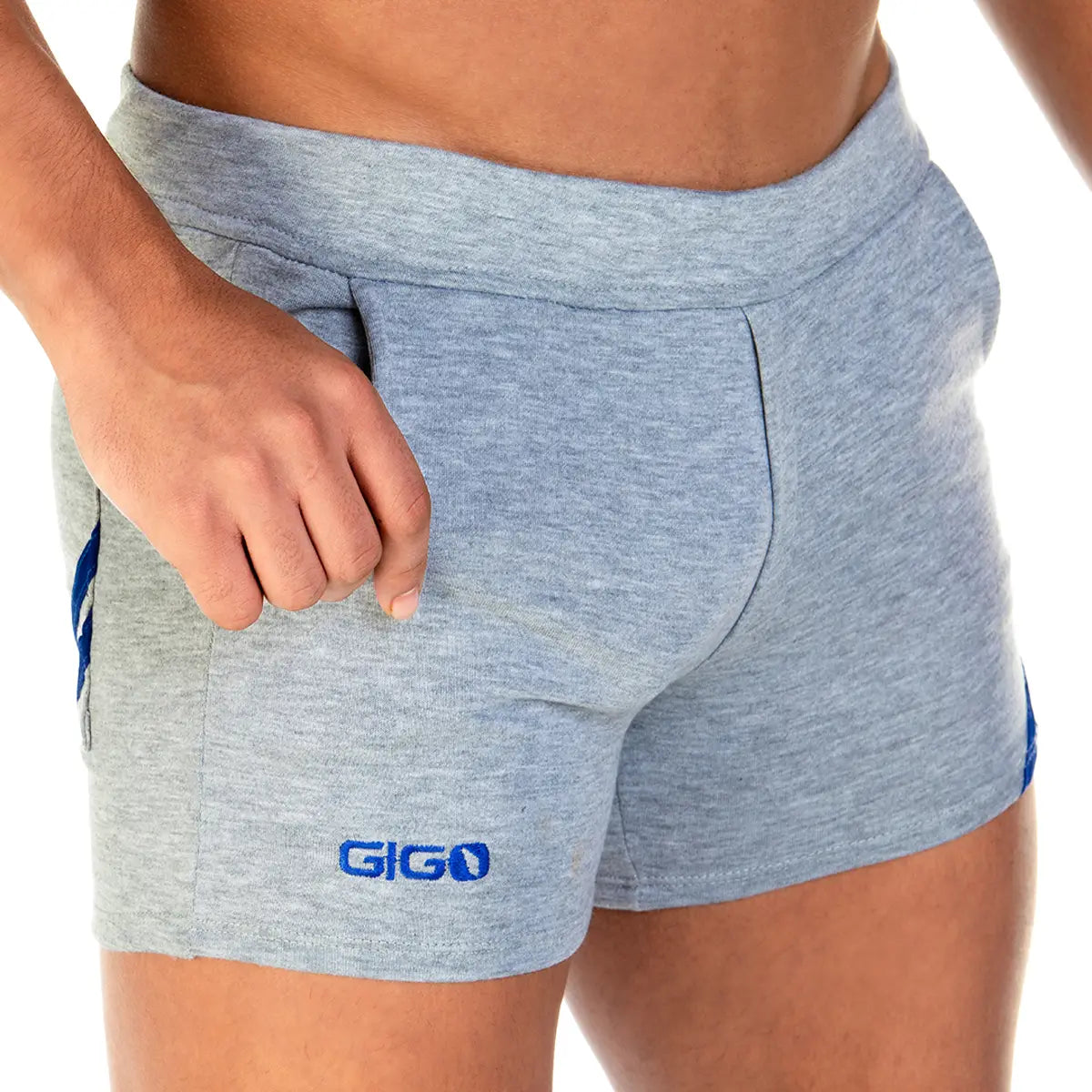 Gigo Forever Gray Blue Short - DealByEthan.gay loves Gigo Underwear