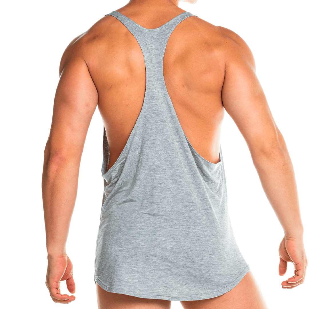 FOREVER GRAY TANK - Sexy gray t-shirt for men, sleeveless t-shirt