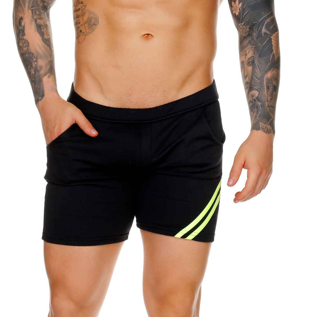 FOREVER LONG BLACK SHORT - Men's black shorts