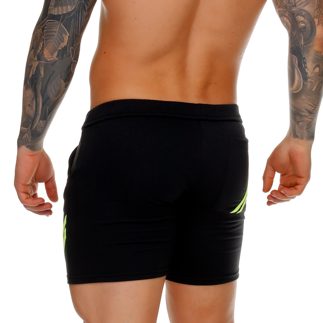 FOREVER LONG BLACK SHORT - Men's black shorts