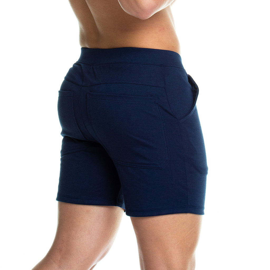 FORMAL BLUE SHORT - Men's blue dark shorts
