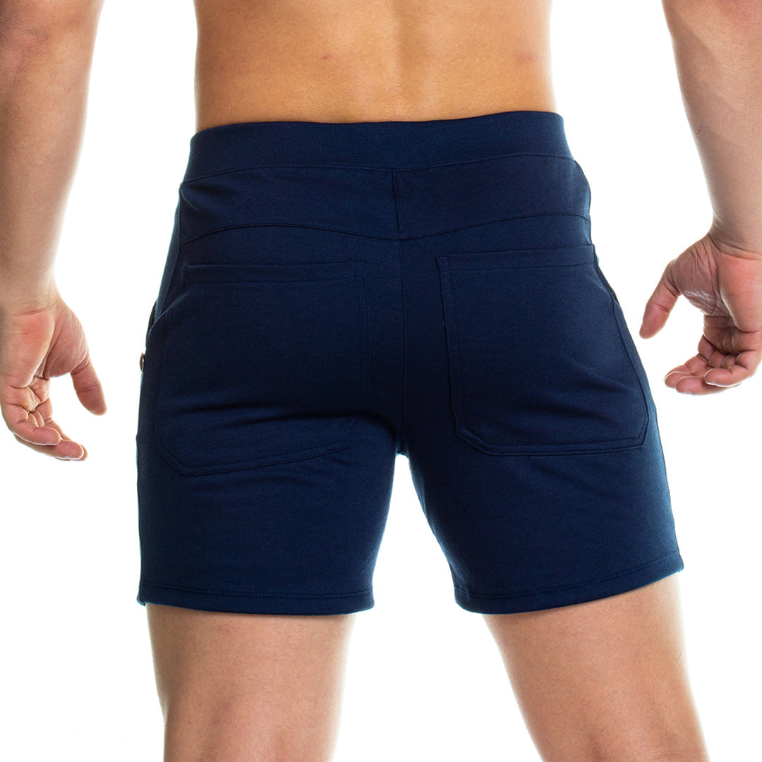 FORMAL BLUE SHORT - Men's blue dark shorts