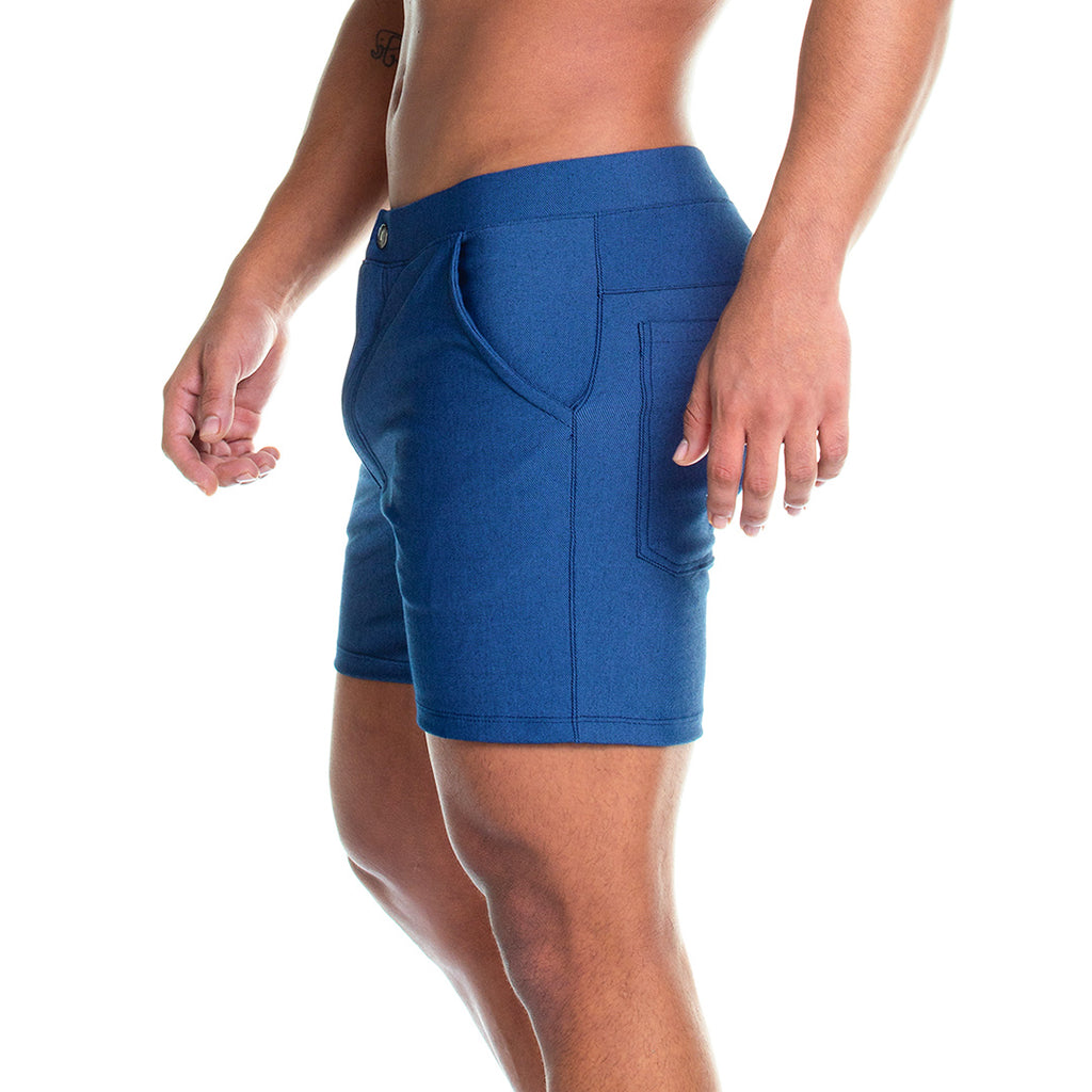 FORMAL JEAN SHORT - Men's blue shorts