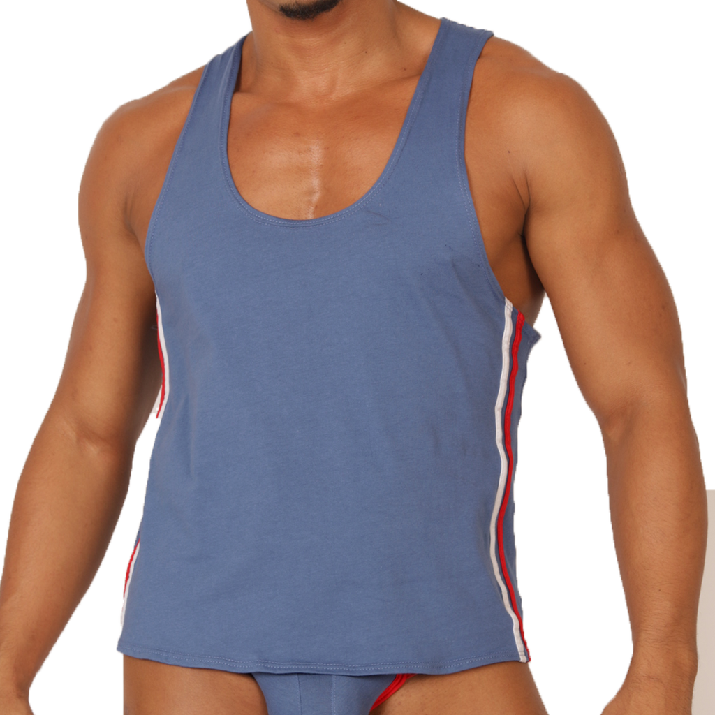 Gigo Garoto Blue Tank - DealByEthan.gay loves Gigo Underwear