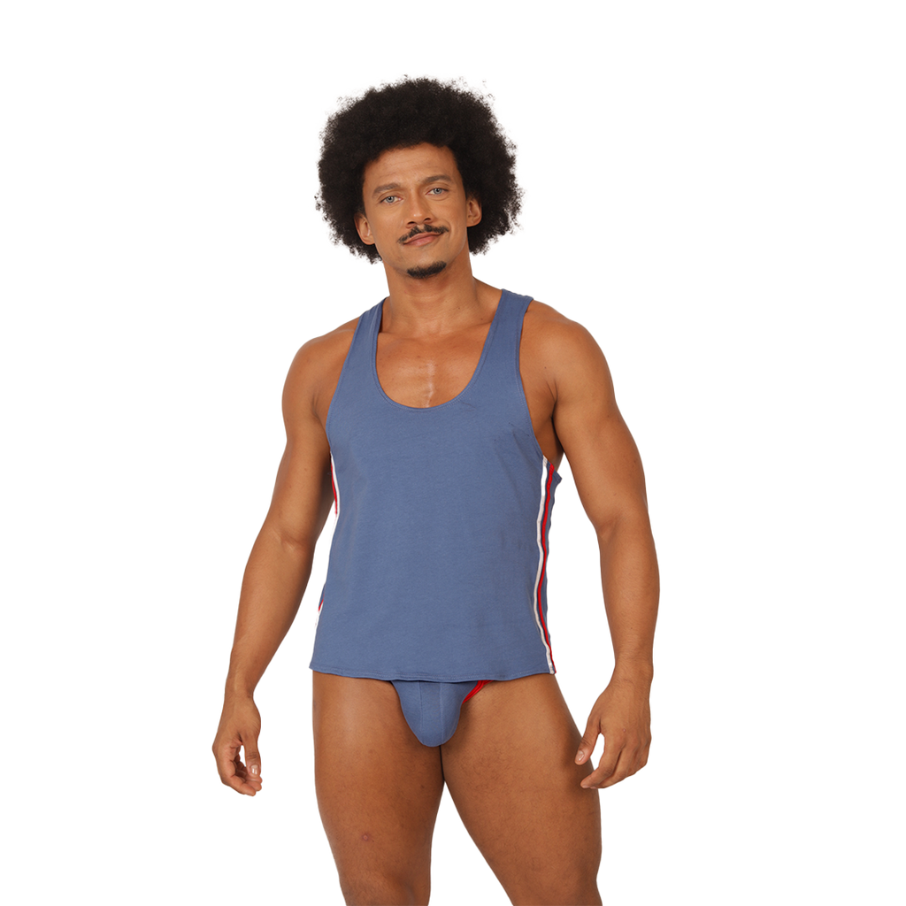 Gigo Garoto Blue Tank - DealByEthan.gay loves Gigo Underwear