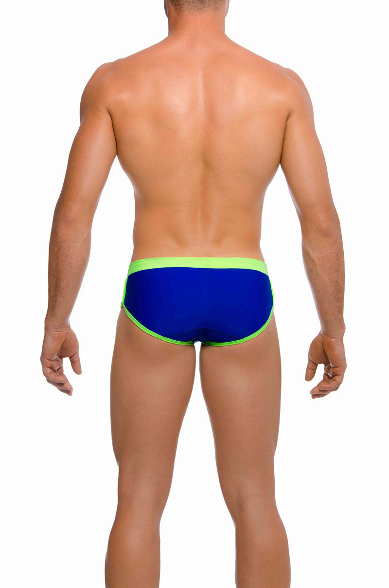 Gigo HOT BLUE/GREEN Brief Swimwear GS02004-BLUEGREEN Size M - DealByEthan.gay loves Gigo Underwear