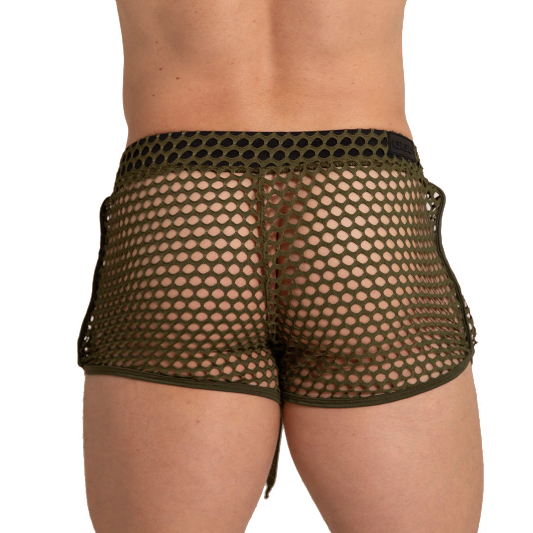 HOLE GREEN HOTSHORT - Sexy green shorts for men