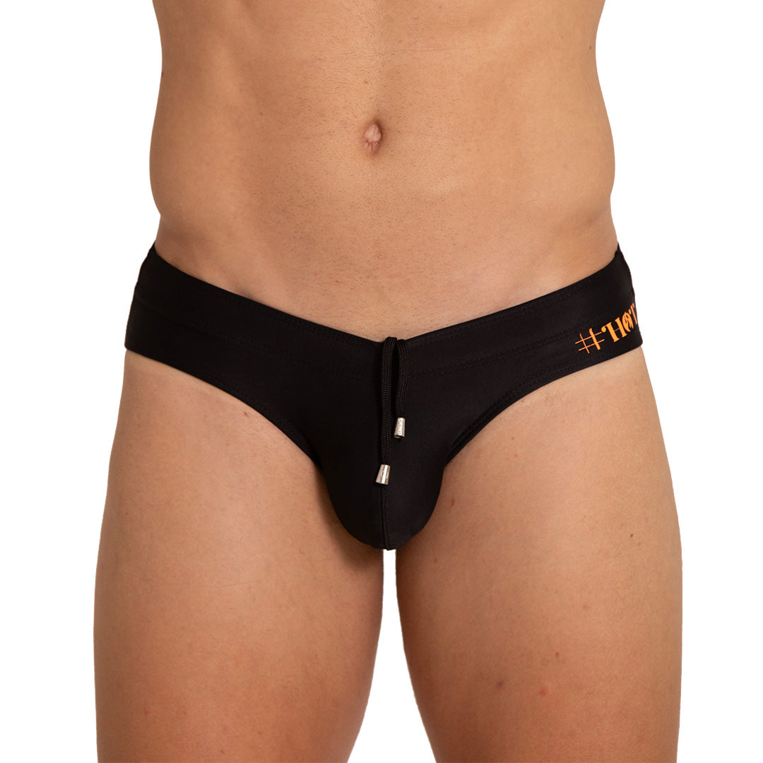 HOT BLACK SWIM BRIEF - Black sexy swimsuit for men