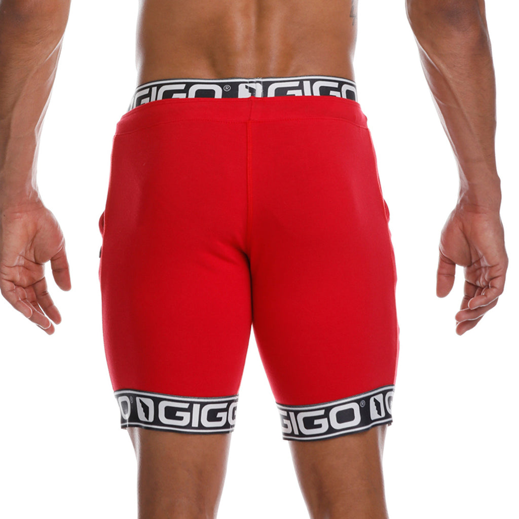 ID RED SHORT - Men's red shorts