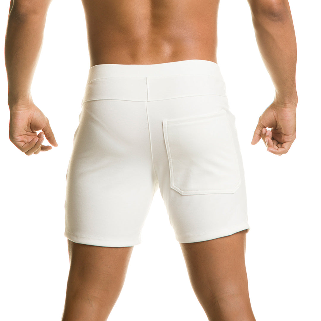 INFALTABLE WHITE SHORT - Men's white shorts