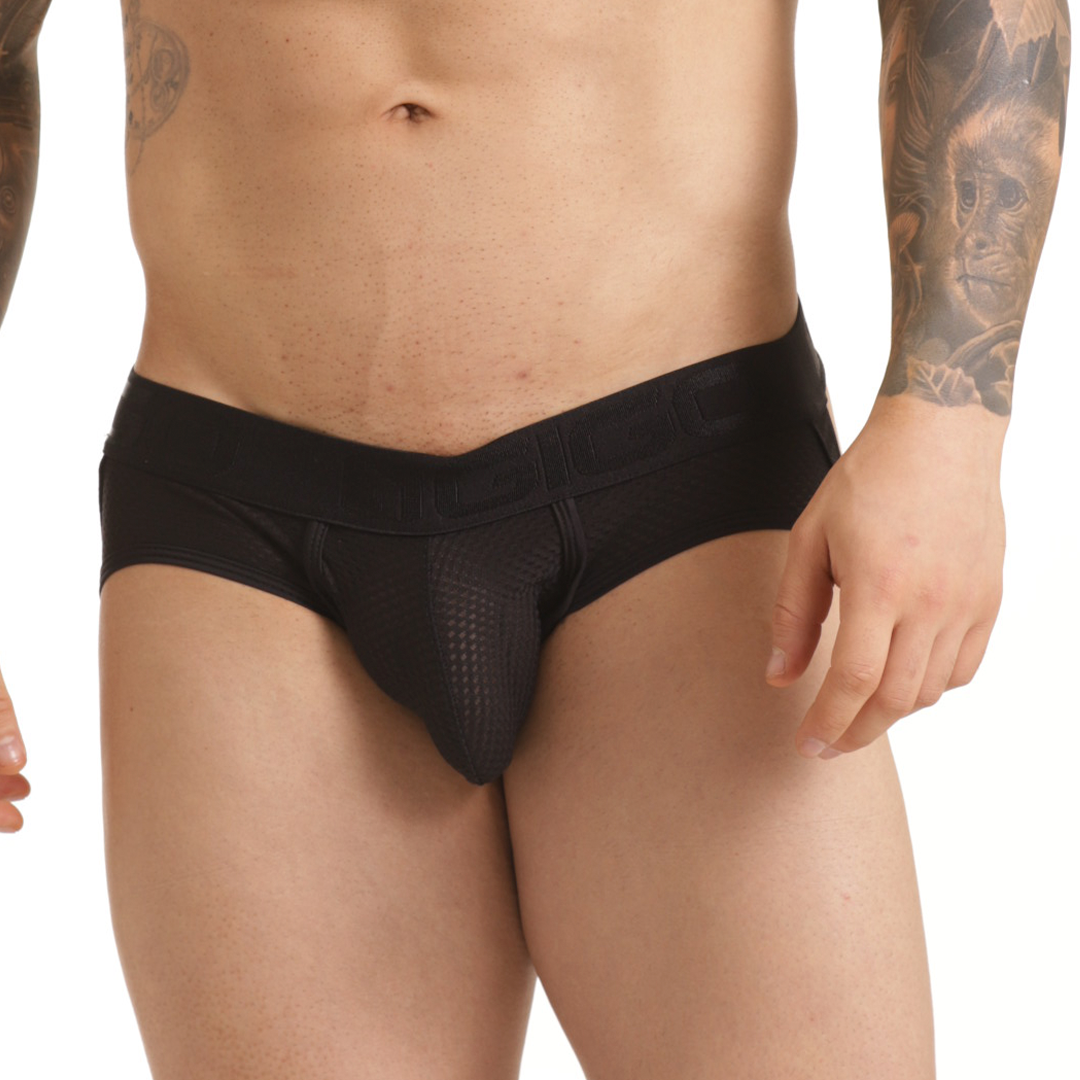 INSUPERABLE BLACK BRIEF JOCKSTRAP - Men's black jockstrap