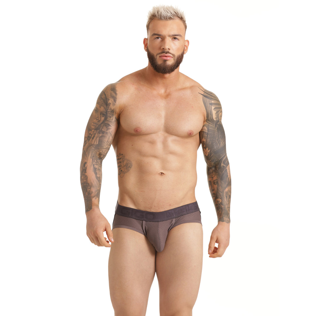 INSUPERABLE GRAY BRIEF JOCKSTRAP - Men's grey jockstrap