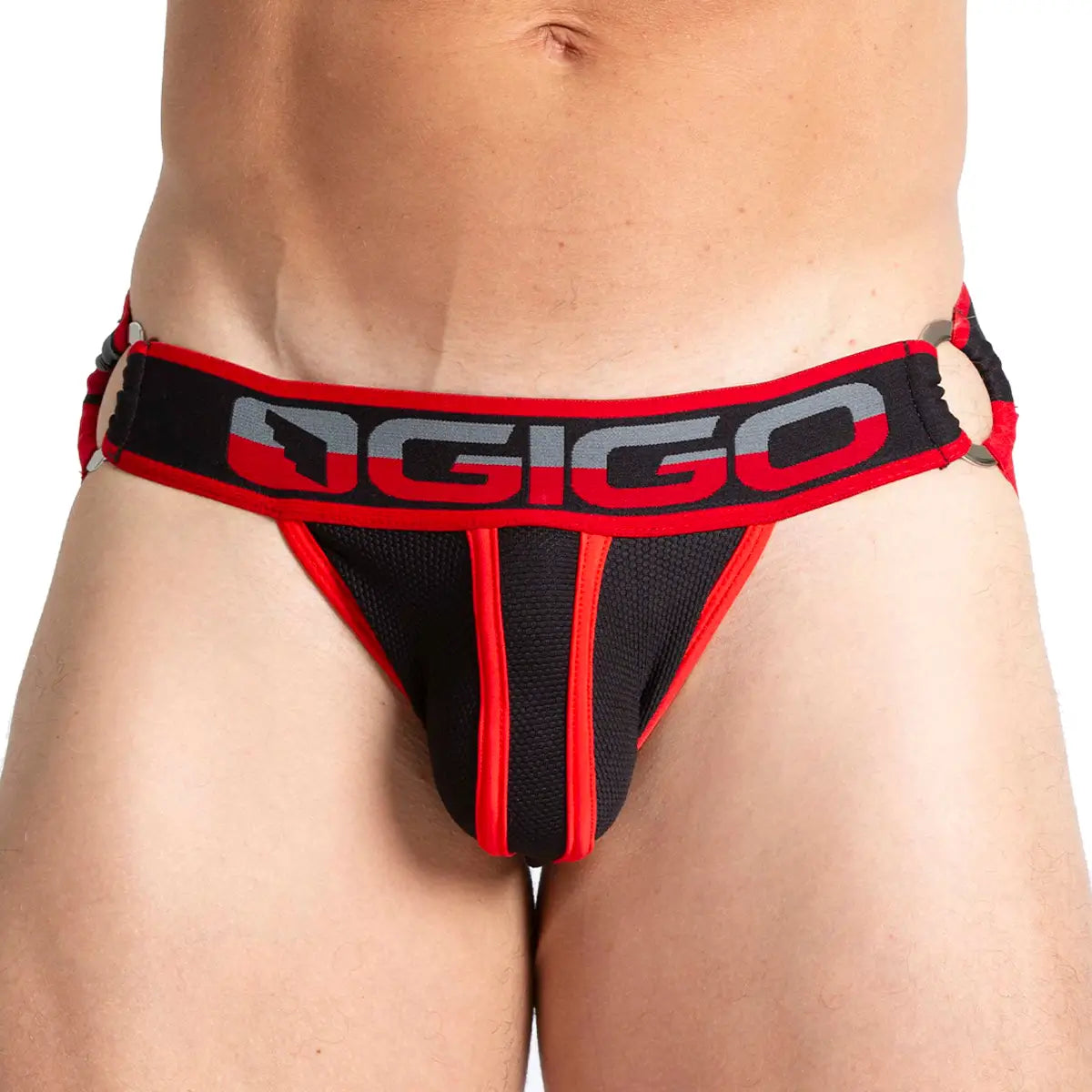 KARMA BLACK JOCK - Men's black underwear, sexy jockstrap for men
