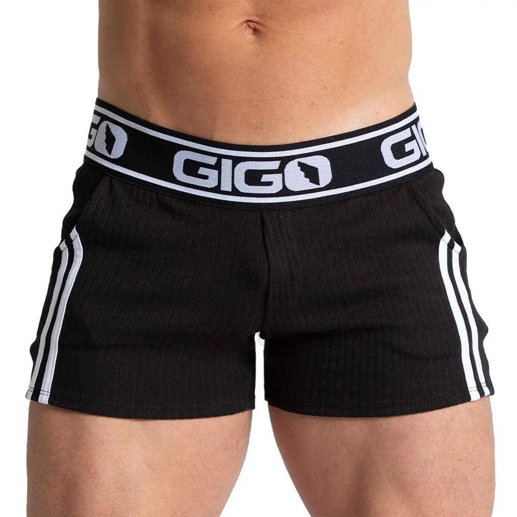 KHANAL BLACK SHORT - Men's black shorts