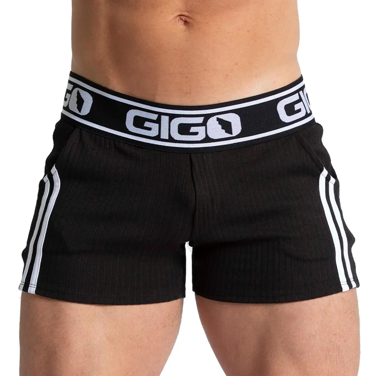 KHANAL BLACK SHORT - Men's black shorts
