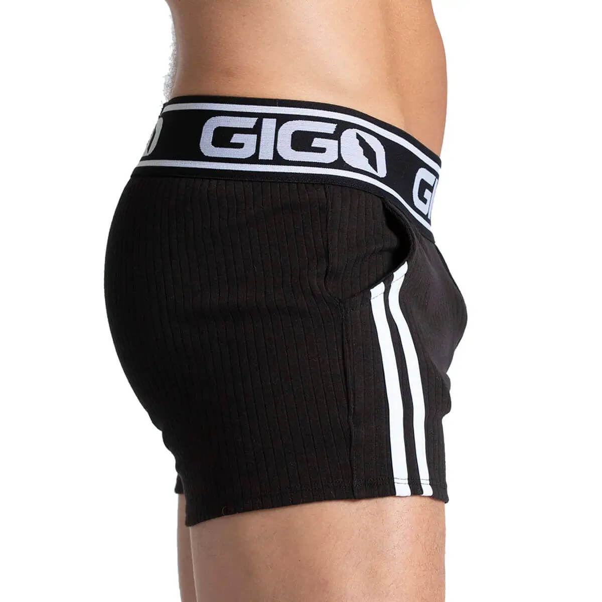 KHANAL BLACK SHORT - Men's black shorts