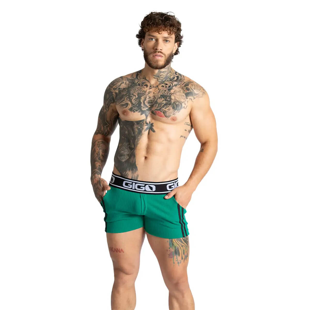 KHANAL GREEN SHORT - Men's green shorts