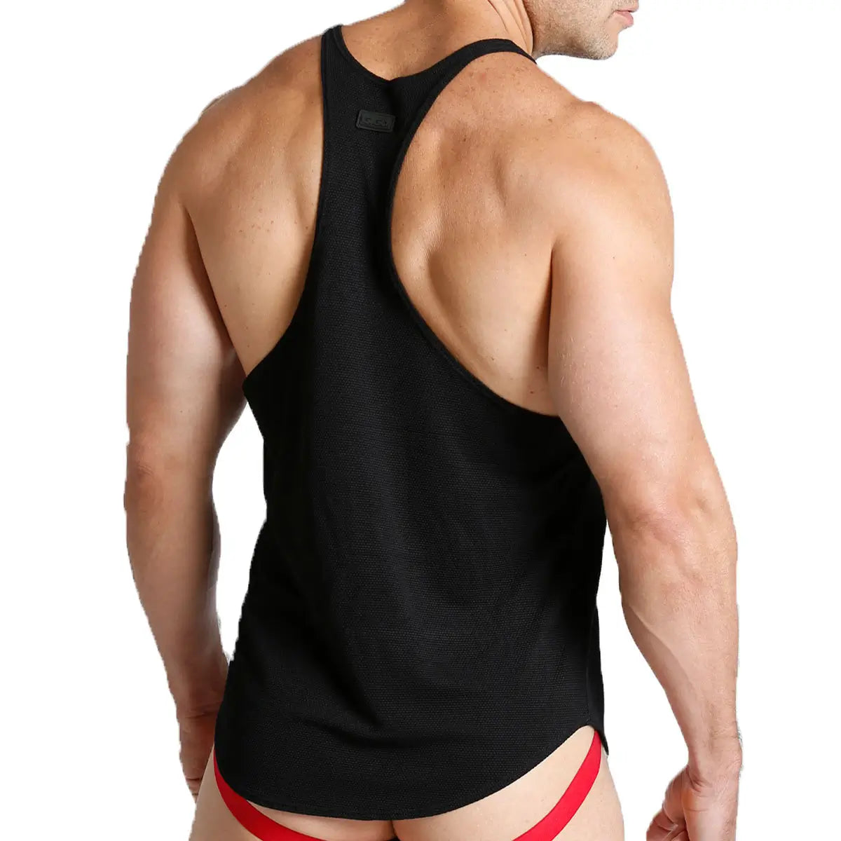LEMON BLACK TANK - Sexy men's black t-shirt, sleeveless shirt