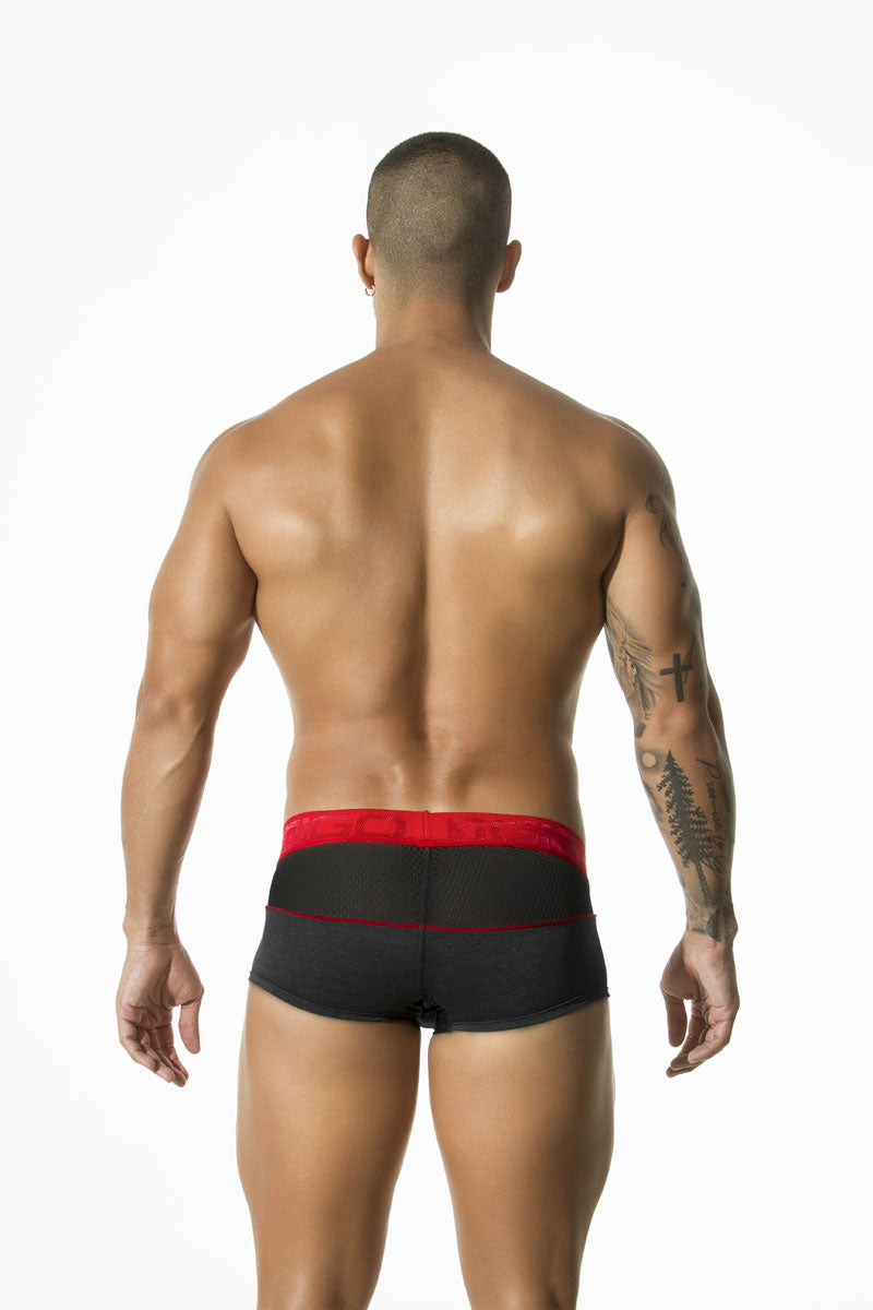 Gigo MESH BLACK Short Boxer Underwear G02156 Size L - DealByEthan.gay loves Gigo Underwear