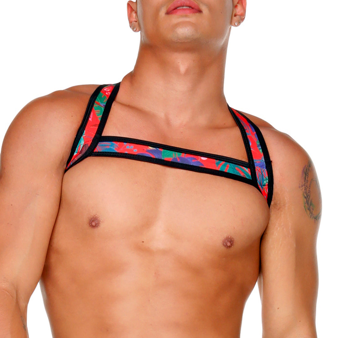 MACAWS RED HARNESS - Print harness for men