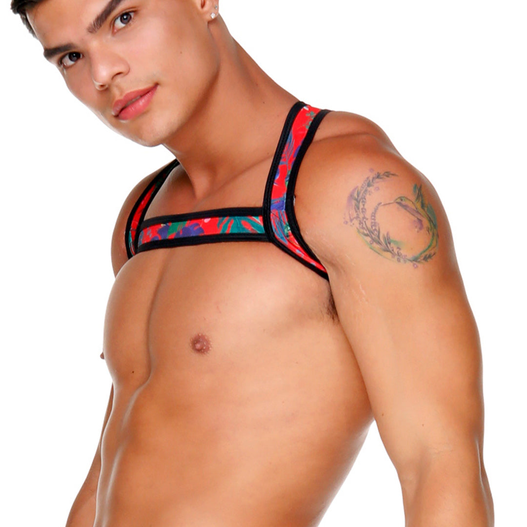 MACAWS RED HARNESS - Print harness for men