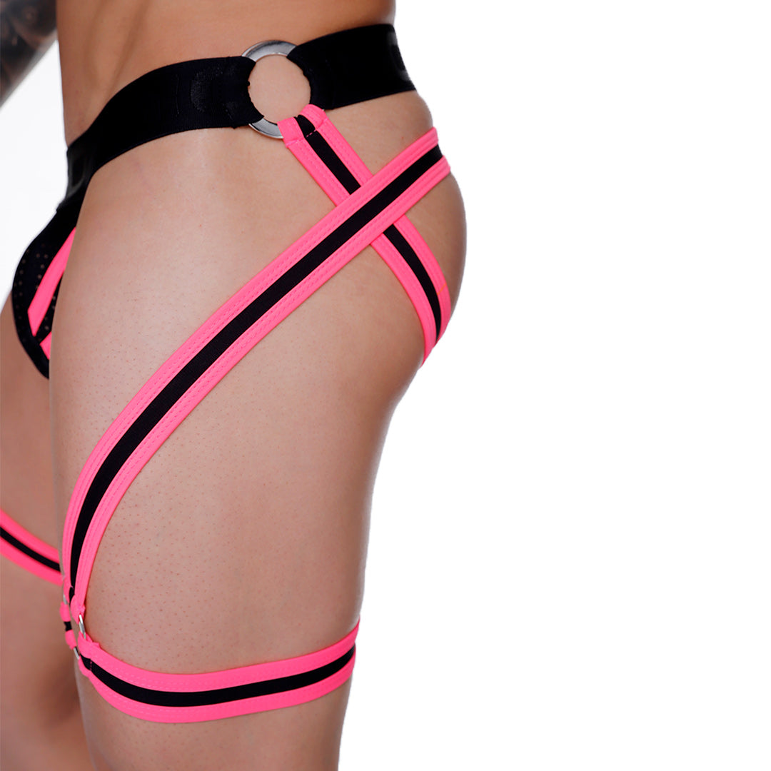 MEDIEVAL CANDY JOCKSTRAP GELBERT BELT - Sexy black jockstrap for men 