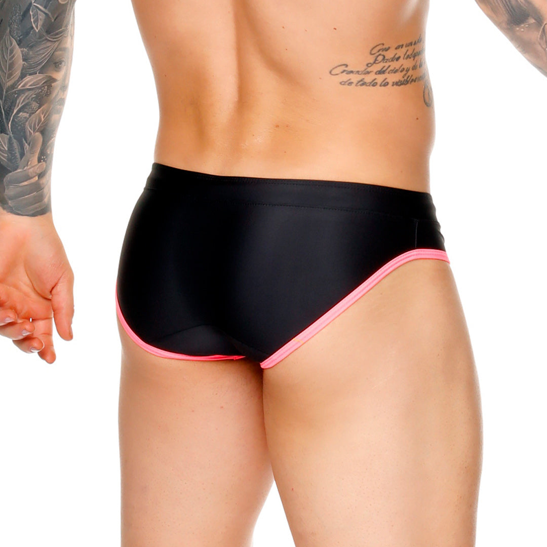 MEDIEVAL CANDY SWIM BRIEF - Black swimsuit for men