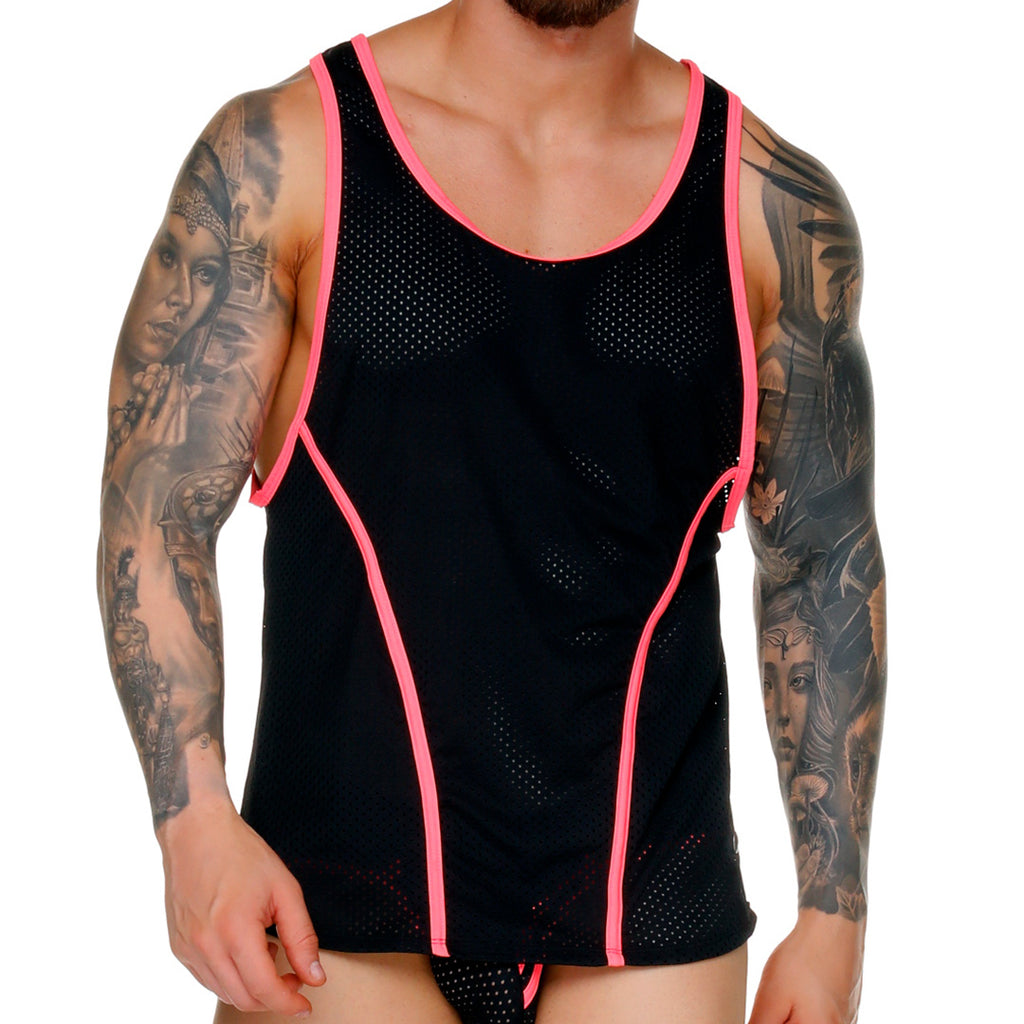 MEDIEVAL CANDY TANK - Sexy men's black t-shirt, sleeveless shirt