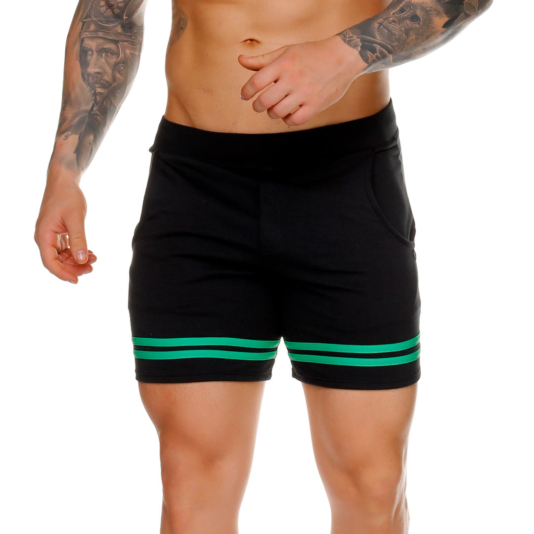 MEDIEVAL GREEN SHORT - Men's black shorts