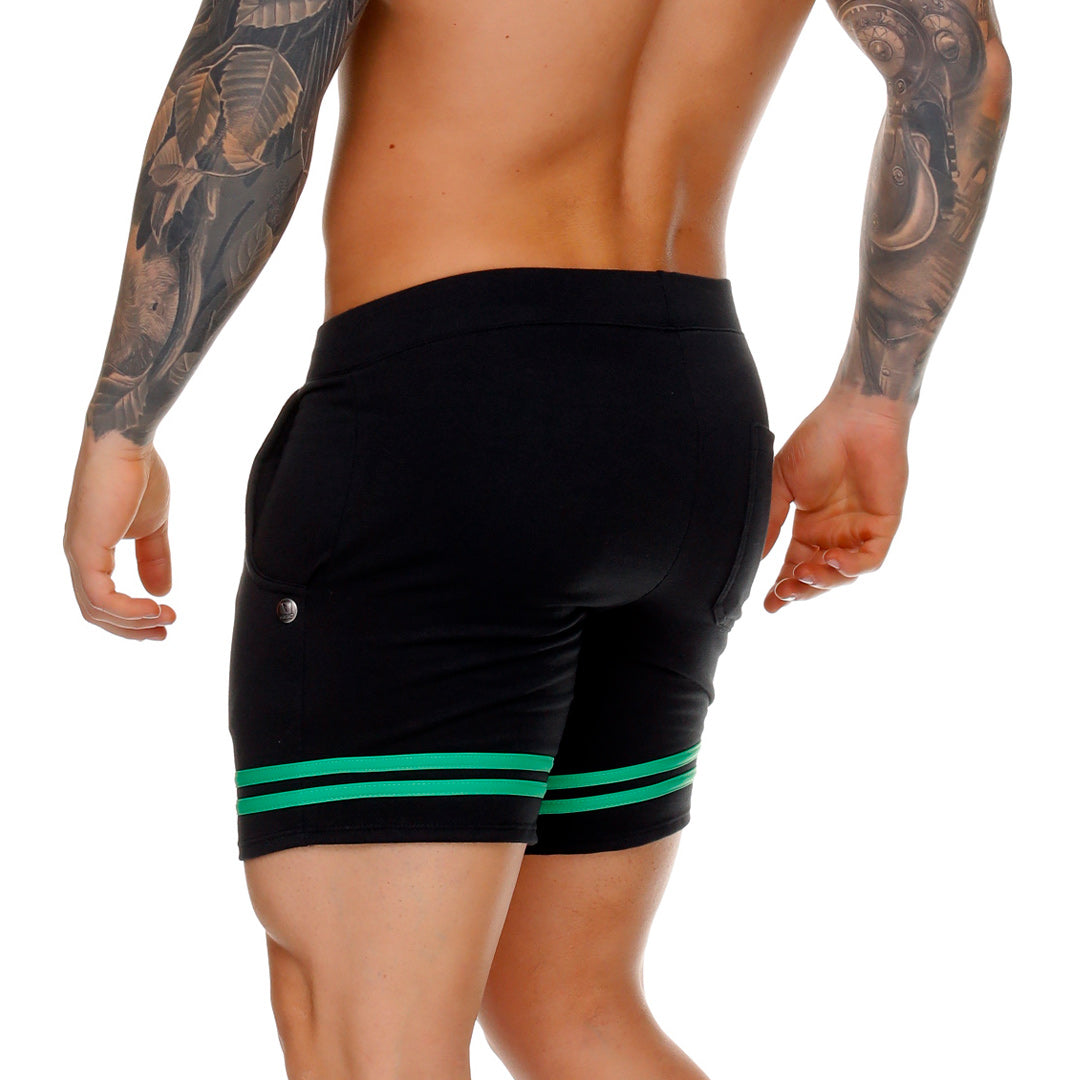 MEDIEVAL GREEN SHORT - Men's black shorts