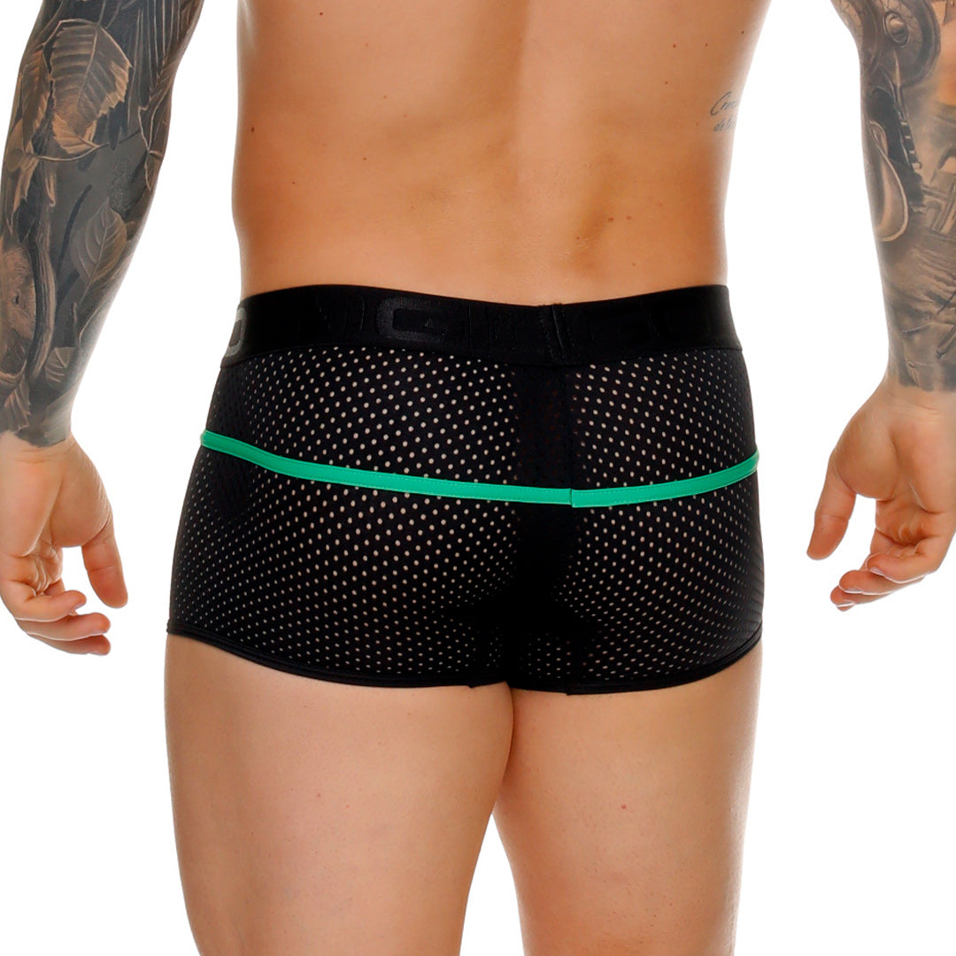 MEDIEVAL GREEN TRUNK - Men's black boxer short