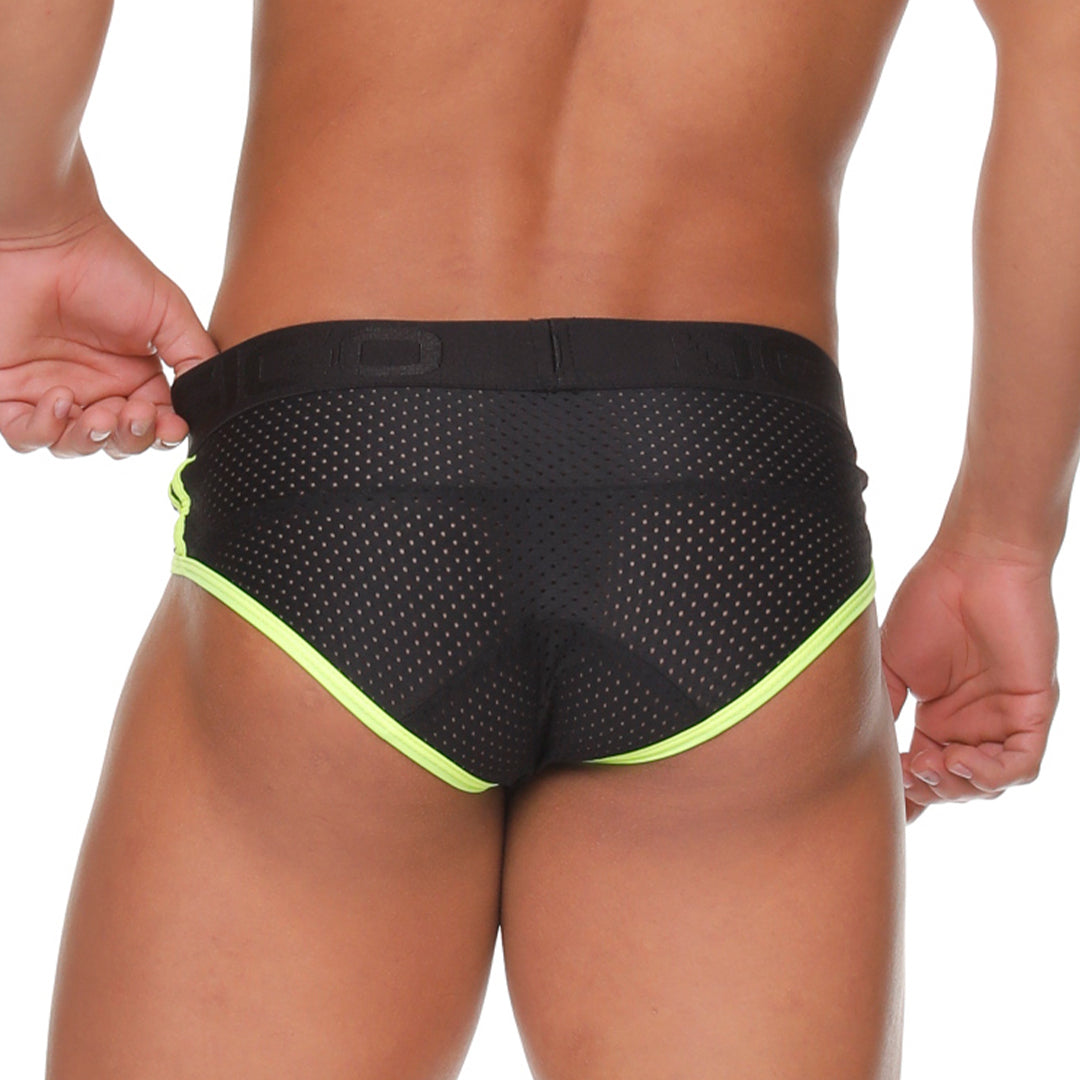 MEDIEVAL YELLOW BRIEF - Men's black brief