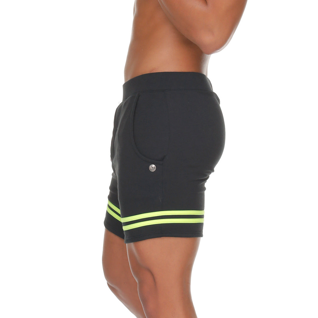 MEDIEVAL YELLOW SHORT - Men's black shorts