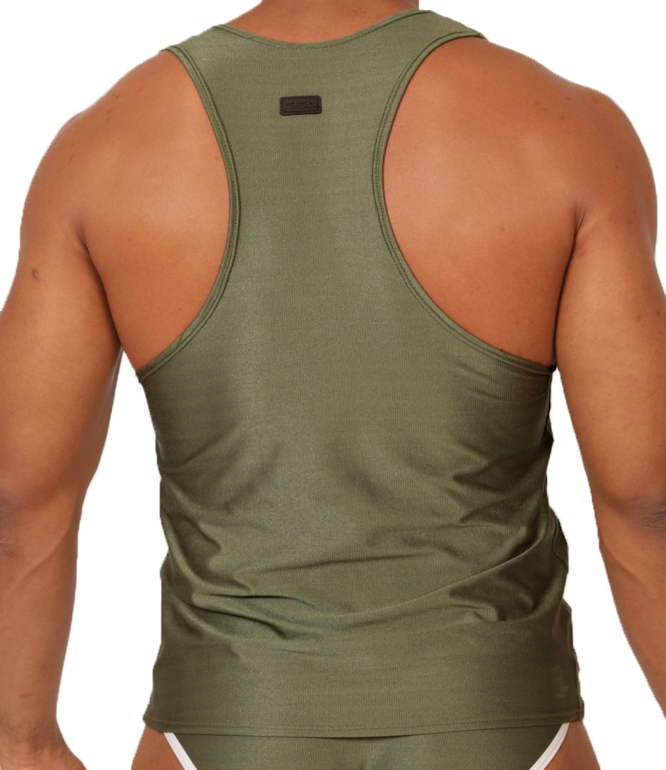 Gigo Mix Green Tank - DealByEthan.gay loves Gigo Underwear