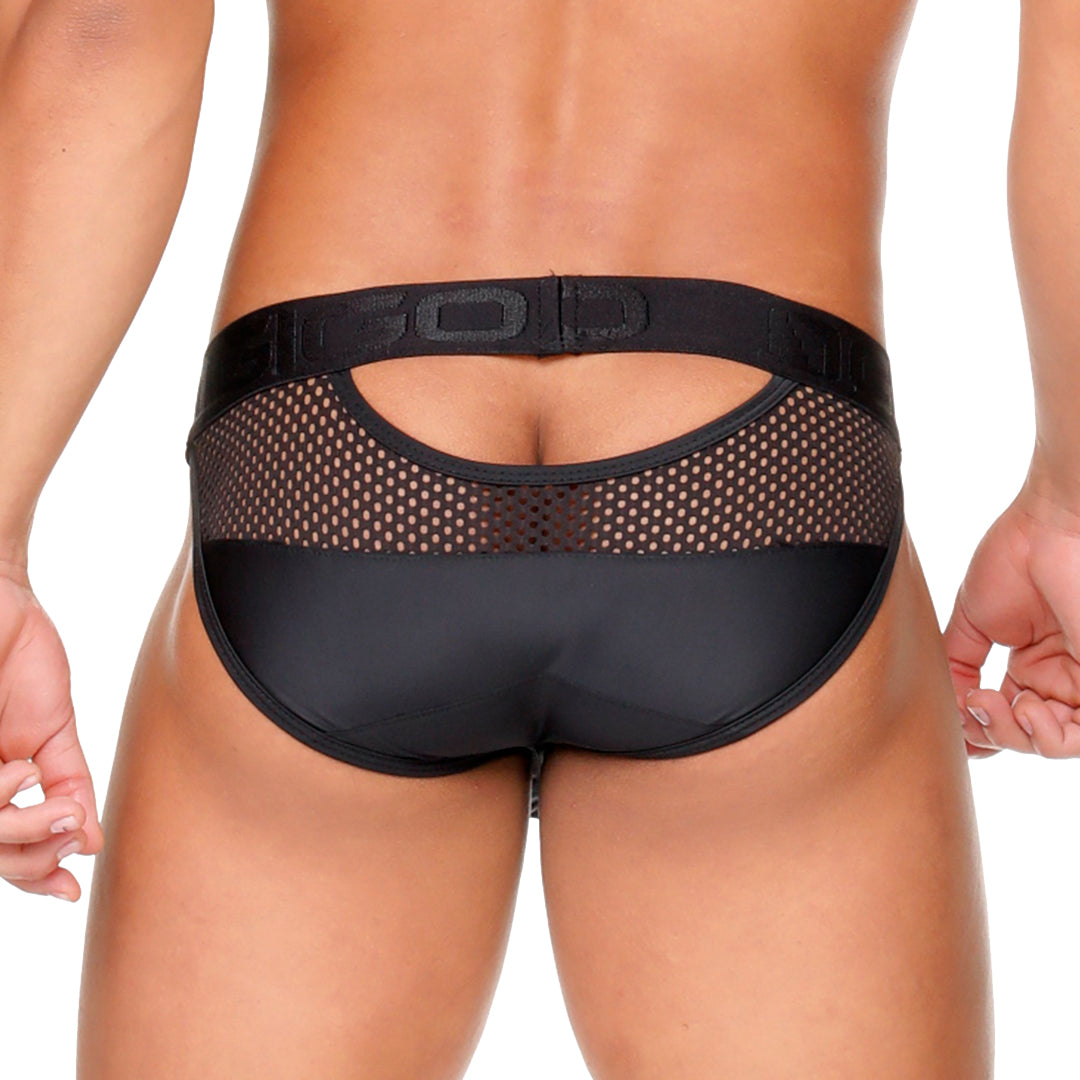 MOROCCO BLACK BRIEF - Men's black brief