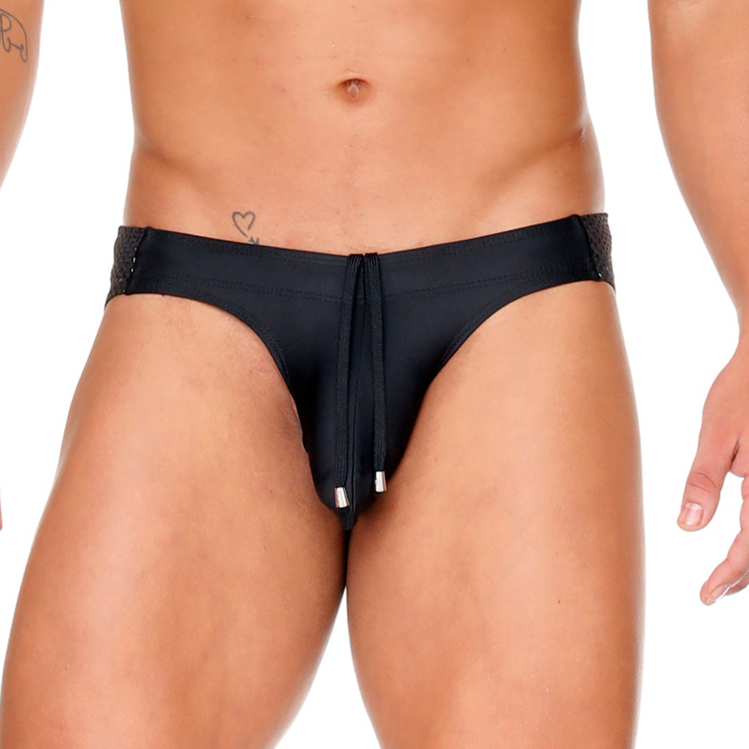 MOROCCO BLACK SWIM BRIEF - Black swimsuit for men