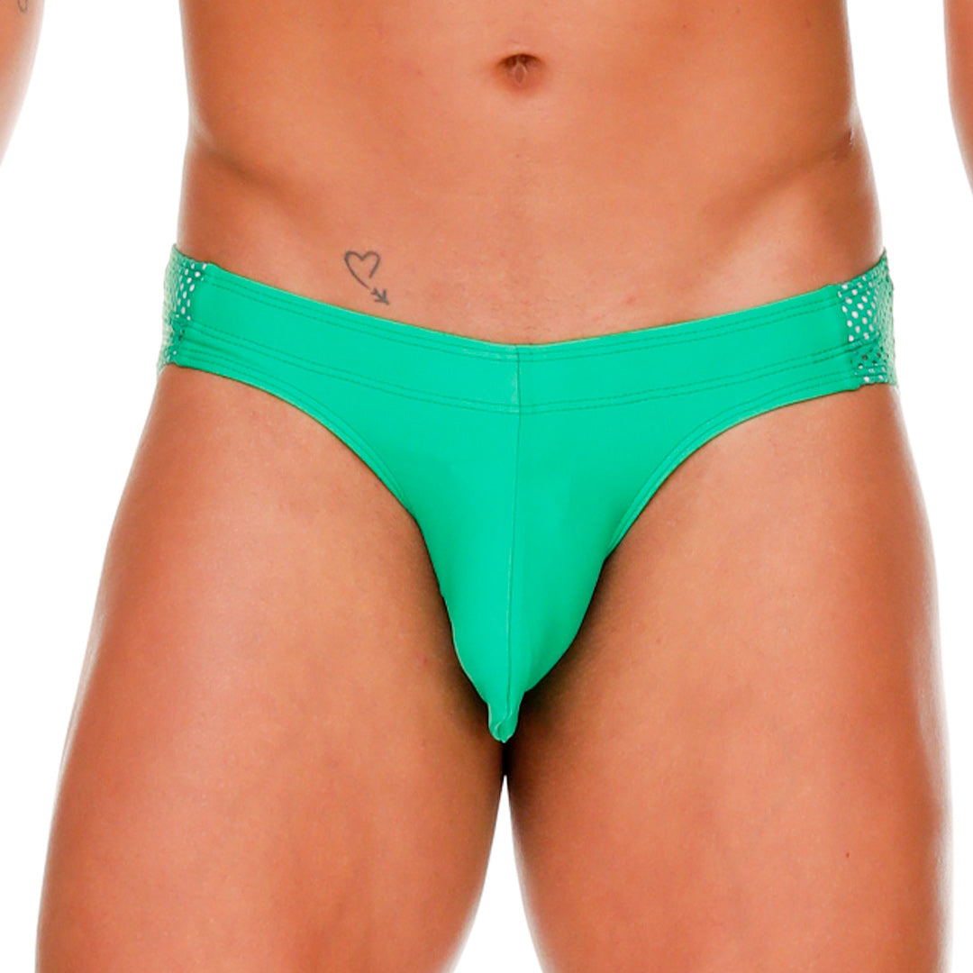 MOROCCO GREEN SWIM BRIEF - Green swimsuit for men