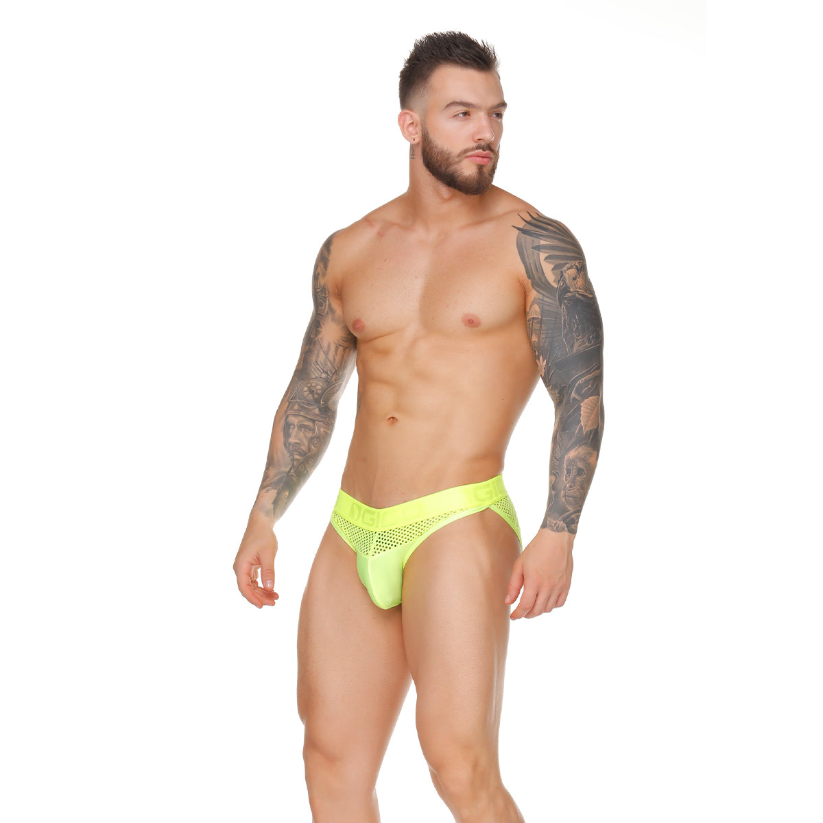 MOROCCO YELLOW BRIEF - Fluorescent yellow brief for men  