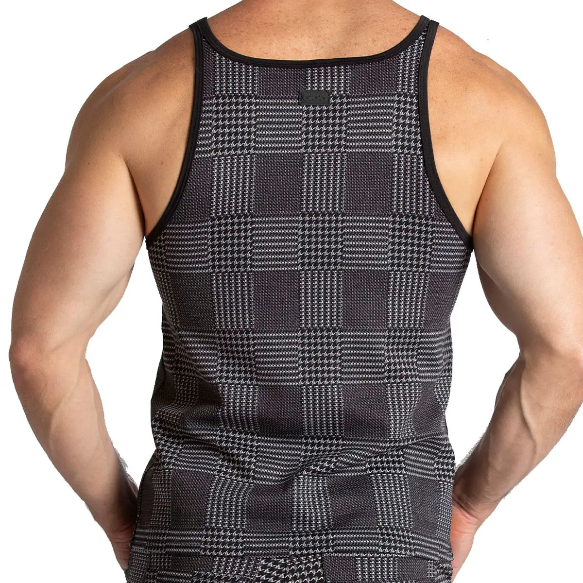 MOUNTAIN BLACK TANK - Sexy men's black t-shirt, sleeveless shirt