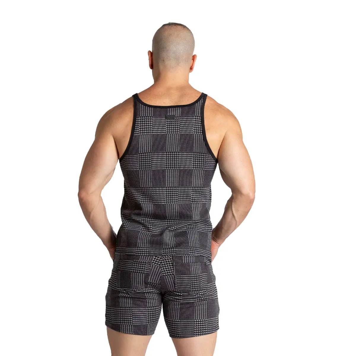 MOUNTAIN BLACK TANK - Sexy men's black t-shirt, sleeveless shirt