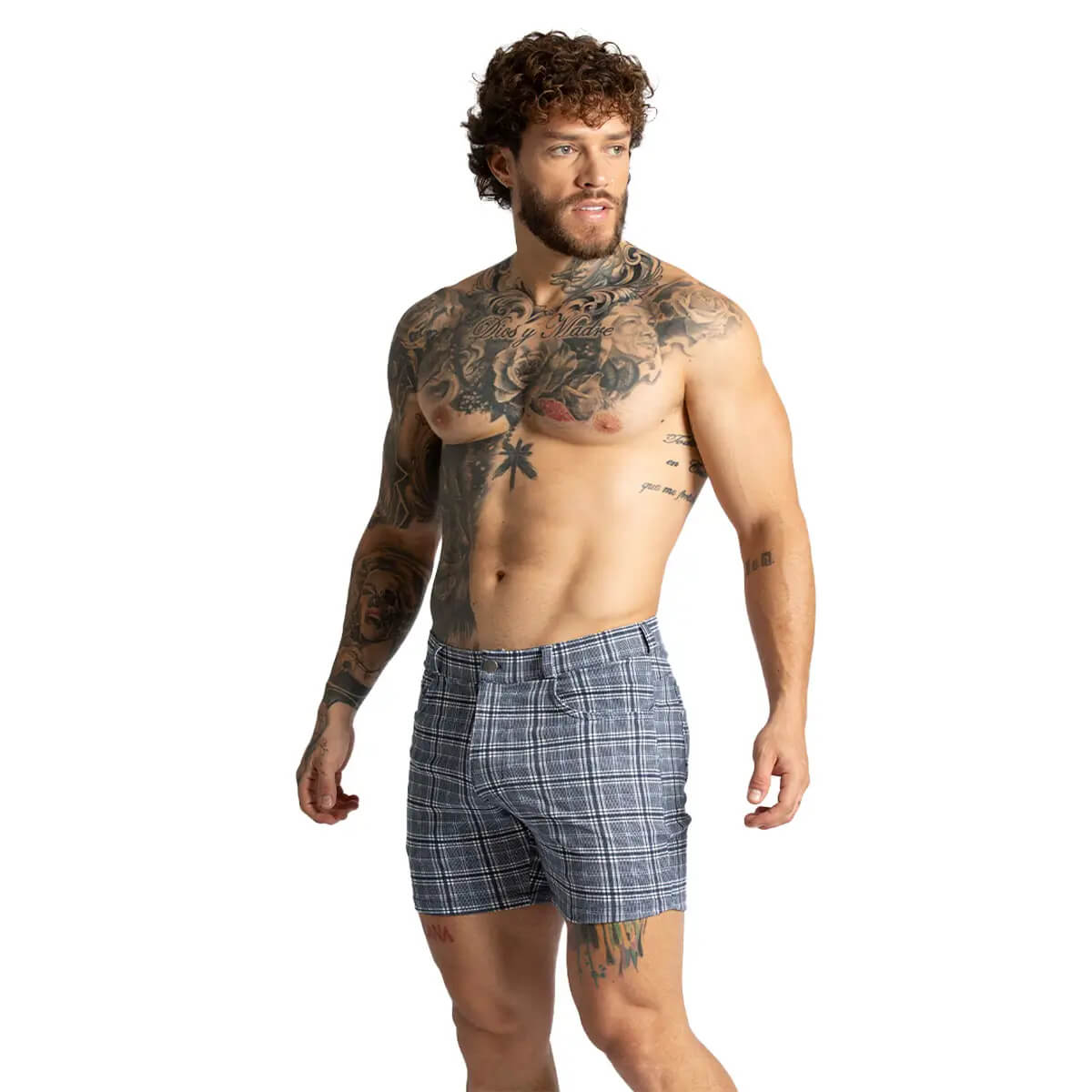 MOUNTAIN SQUARE SHORT - Men's checkered shorts