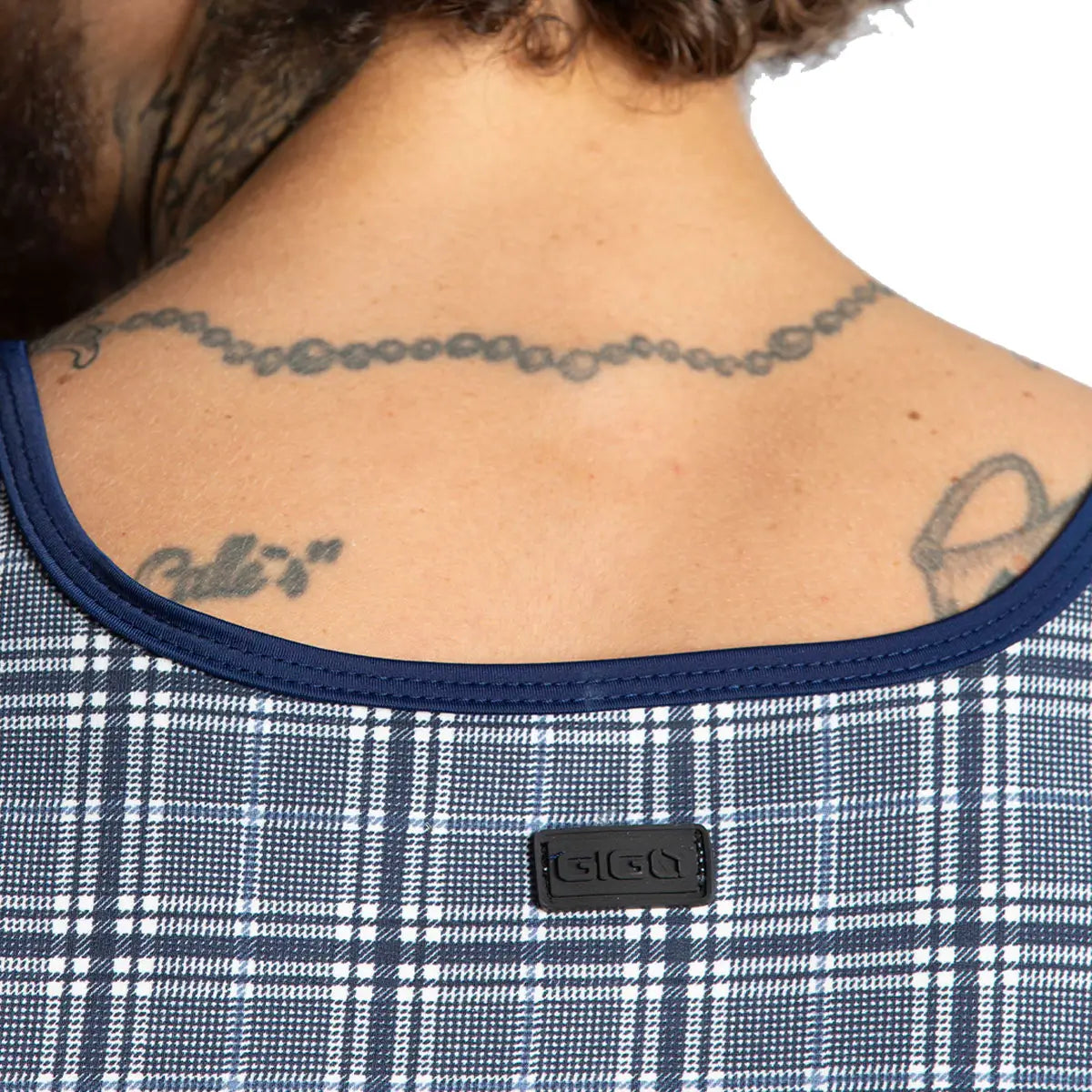 MOUNTAIN SQUARE TANK - Sexy playera en cuadros para hombre, camisilla sin mangas