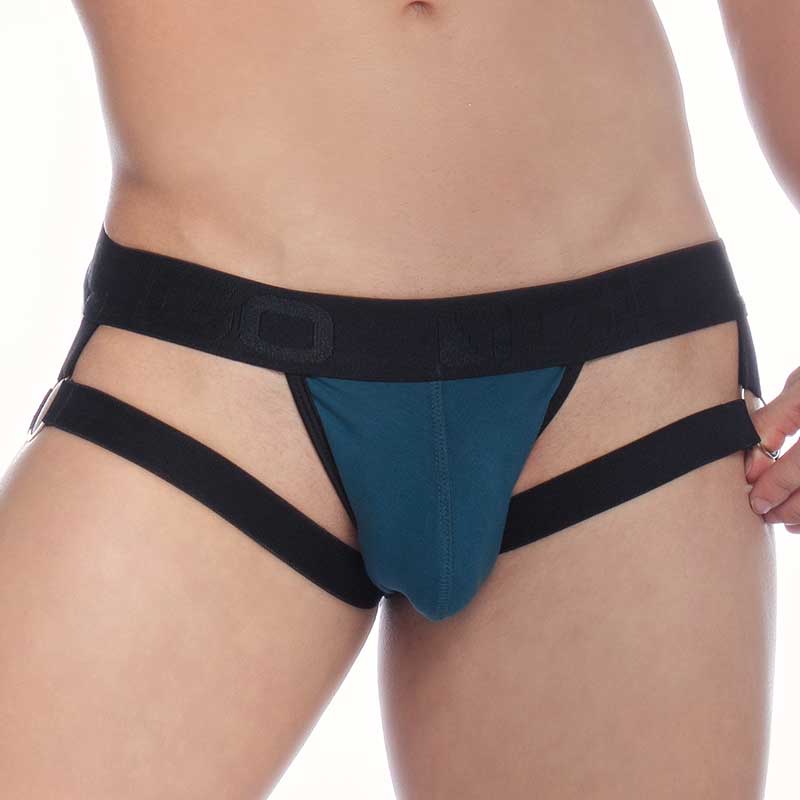 Gigo POWER BLUE Cut Out Jock String Jock Strap Underwear AH52 Size M - DealByEthan.gay loves Gigo Underwear