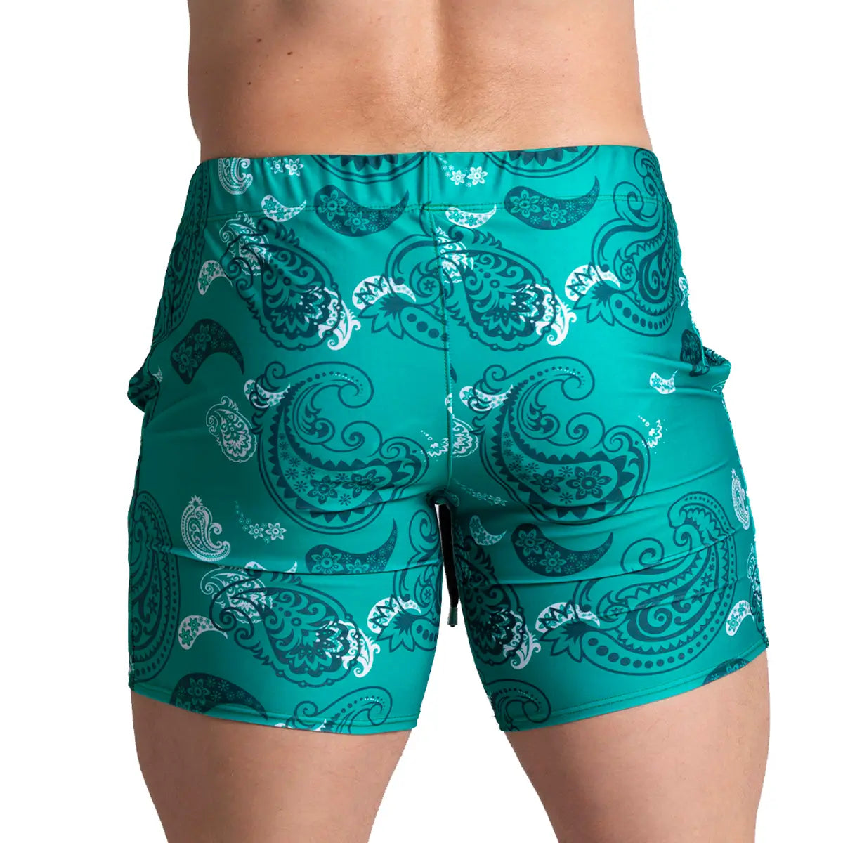 PARADISE BEACHWEAR - Printed men's swim shorts