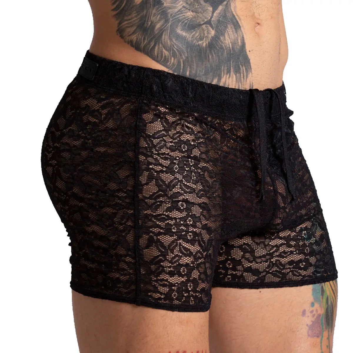 PARADISE BLACK HOTSHORT - Sexy Short in black lace for men