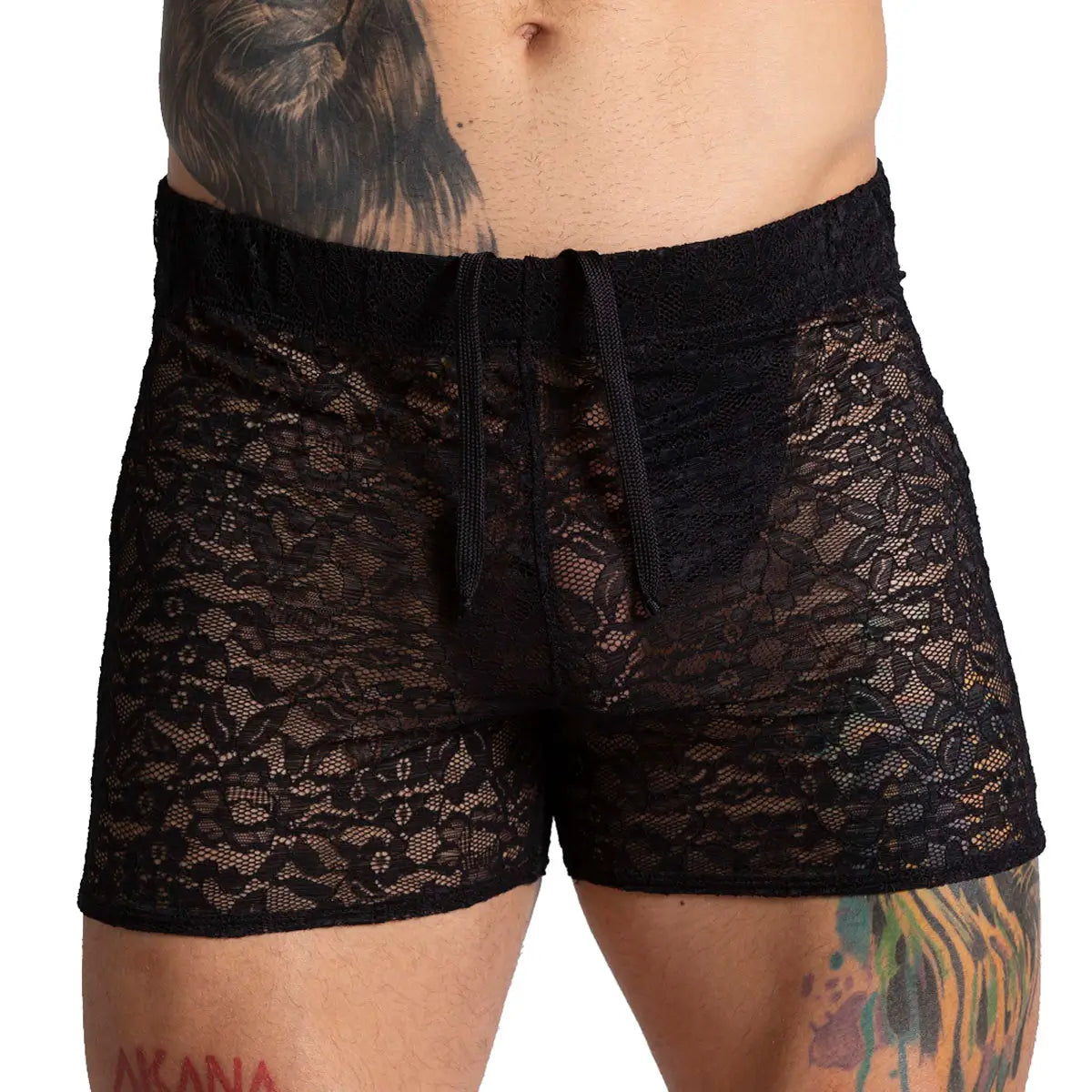 PARADISE BLACK HOTSHORT - Sexy Short in black lace for men