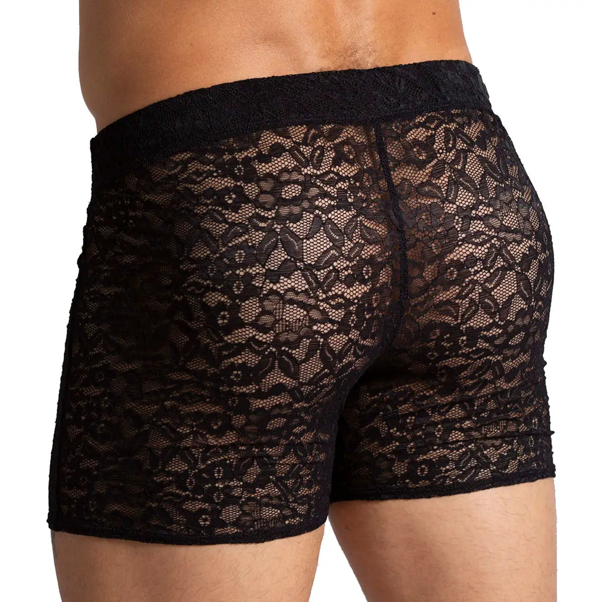 PARADISE BLACK HOTSHORT - Sexy Short in black lace for men