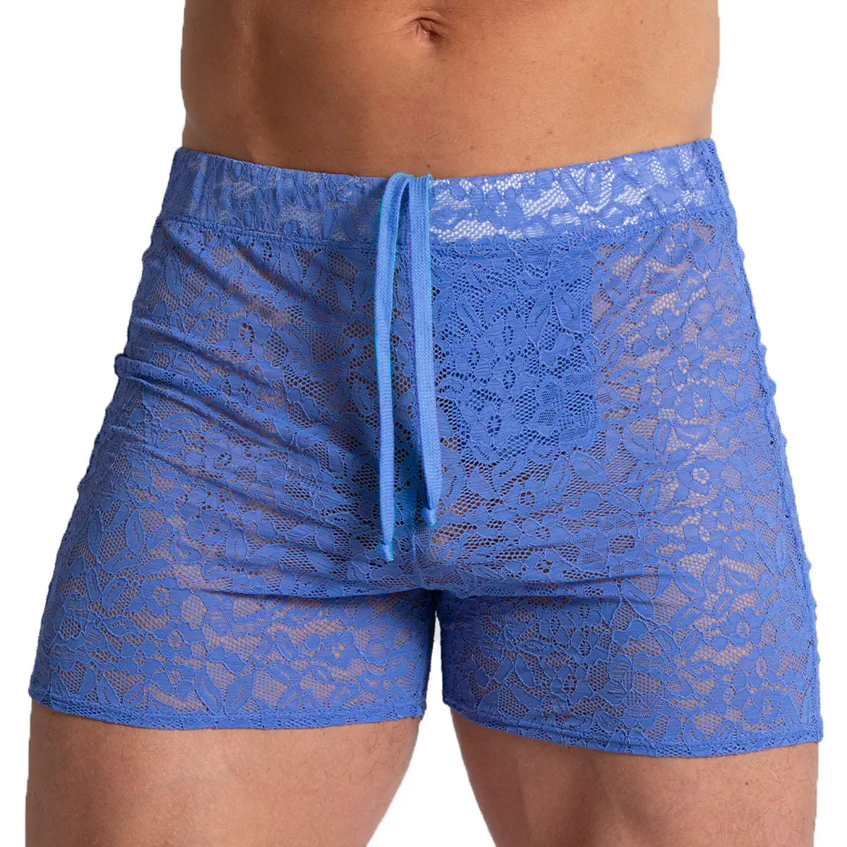 PARADISE BLUE HOTSHORT - Sexy Short in blue lace for men