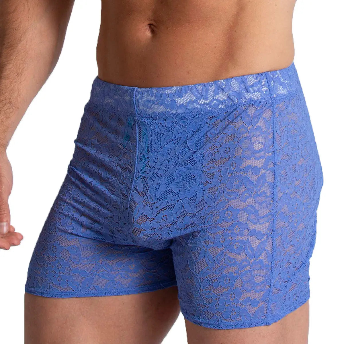 PARADISE BLUE HOTSHORT - Sexy Short in blue lace for men
